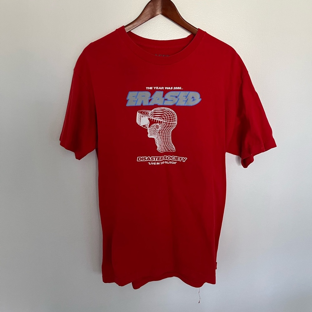 Erased Project Red Vintage T-shirt, Large